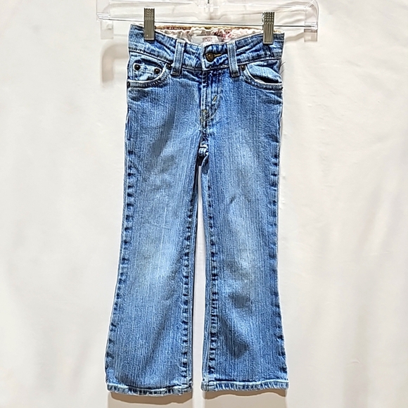 Child's, Denim Jeans, Levi's, 517 Stretch, Flare, Sz 5 Slim, Elastic Waist - Picture 1 of 17